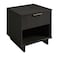 Manhattan Comfort Granville Dark Grey 1-Drawer Nightstand, 2PK 2-NS-5005 - alternate 3